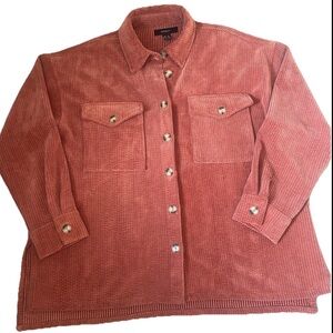 Forever 21 Rust Corduroy Utility Jacket